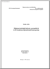Sántha Attila - Állattenyésztésünk helyzete, perspektívái és EU-konform fejlesztésének koncepciója