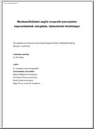 Munkanélkülieket segítő nonprofit szervezetek kapcsolatainak vizsgálata, fejlesztésük lehetőségei