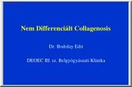 Dr. Bodolay Edit - Nem Differenciált Collagenosis