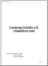 Somogyi Gabriella - Gazdasági
