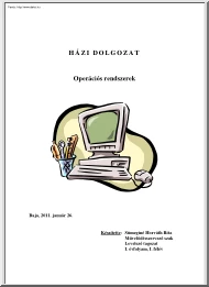 Sümeginé Horváth Rita - Operációs rendszerek házidolgozat