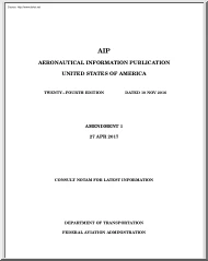 AIP, Aeronautical Information Publication, Twenty-Fourth Edition, Amendment 1