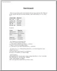 Reported speech