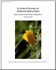 A Guide to Sources on California Native Plants