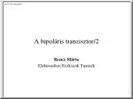 Rencz Márta - A bipoláris tranzisztor