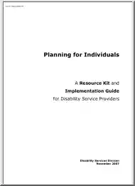A Resource Kit and Implementation Guide for Disability Service Providers