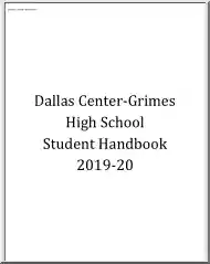 Dallas Center-Grimes High School Student Handbook