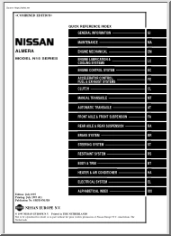 Nissan Almera N15 service manual