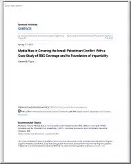 Gerard McTigue - Media Bias in Covering the Israeli Palestinian Conflict, With a Case Study of BBC Coverage and Its Foundation of Impartiality