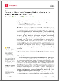 Generative AI and Large Language Models in Industry 5.0, Shaping Smarter Sustainable Cities