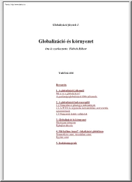 Fidrich Róbert - Globalizáció és környezet