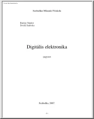 Burány-Divéki - Digitális elektronika, jegyzet