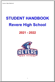 Student Handbook, Revere High School