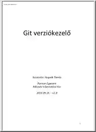 Hugyák Tamás - GIT verziókezelő