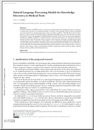 Eduardo Grande - Natural Language Processing Models for KnowledgeDiscovery in Medical Texts