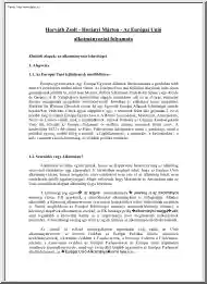 Horváth-Horányi - Az Európai Unió alkotmányozási folyamata