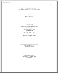 Julie M. Sparhawk - The body image and the media, the medias influence on body image