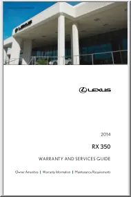 Lexus RX 350, 2014 owners manual