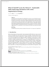 What if ChatGPT wrote the Abstract, Explainable Multi-Authorship Attribution with a Data Augmentation Strategy