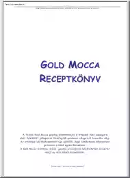 Gold Mocca receptkönyv