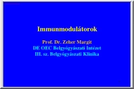 Dr. Zeher Margit - Immunmodulátorok