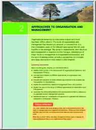 Approaches to organisation and management
