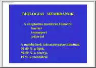 Biológiai membránok