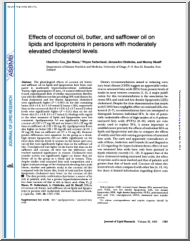 Cox-Mann-Sutherland - Effects of coconut oil