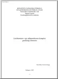 Kovács Kinga - Liechtenstein, egy adóparadicsom komplex gazdasági elemzése