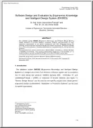 Jastrzebska-Fraczek-Bubb - Software Design and Evaluation by Ergonomics Knowledge and Intelligent Design System, EKIDES