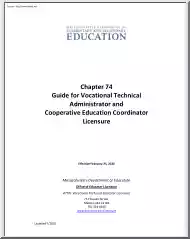 Guide for Vocational Technical Administrator and Cooperative Education Coordinator Licensure