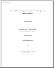 Geoffrey DuBuque - A Lumped Parameter Equilibrium Model of a Submerged Body with Mooring Lines