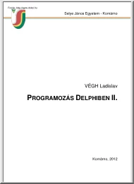 Végh Ladislav - Programozás Delphiben II.