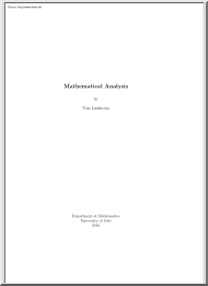 Tom Lindstrom - Mathematical Analysis