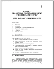 Progress of Education in ancient Indian education review