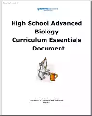 High School Advanced Biology Curriculum