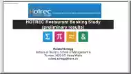 Roland Schegg - HOTREC Restaurant Booking Study
