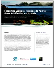 Supporting Ecological Resilience to Address Ocean Acidification and Hypoxia