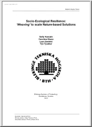 Socio-Ecological Resilience, Weaving to scale Nature-based Solutions