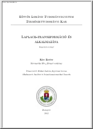 Kiss Eszter - Laplace-transzformáció és alkalmazása