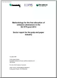 Methodology for the Free Allocation of Emission Allowances in the EU ETS Post