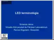 Schanda János - LED terminológia
