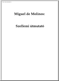 Miguel de Molinos - Szellemi útmutató