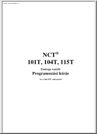 NCT 101T, 104T, 115T eszterga