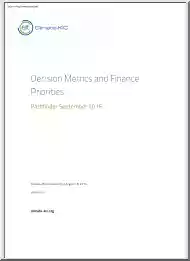 Decision Metrics and Finance Priorities