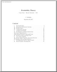 C. McMullen - Probability Theory