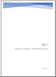 Julia Fischer - EBC1, Keywords, Vocabulary, Collocations, Synonyms