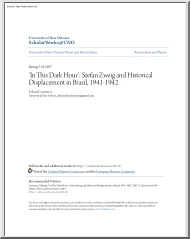 Edward Lawrence - In This Dark Hour, Stefan Zweig and Historical Displacement in Brazil, 1941-1942