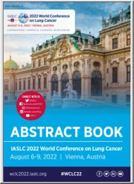 Abstract Book, IASLC 2022 World Conference on Lung Cancer