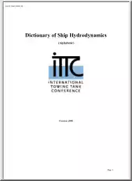 Dictionary of Ship Hydrodynamics